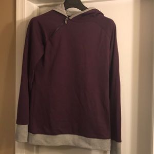 Athleisure hoodie tunic